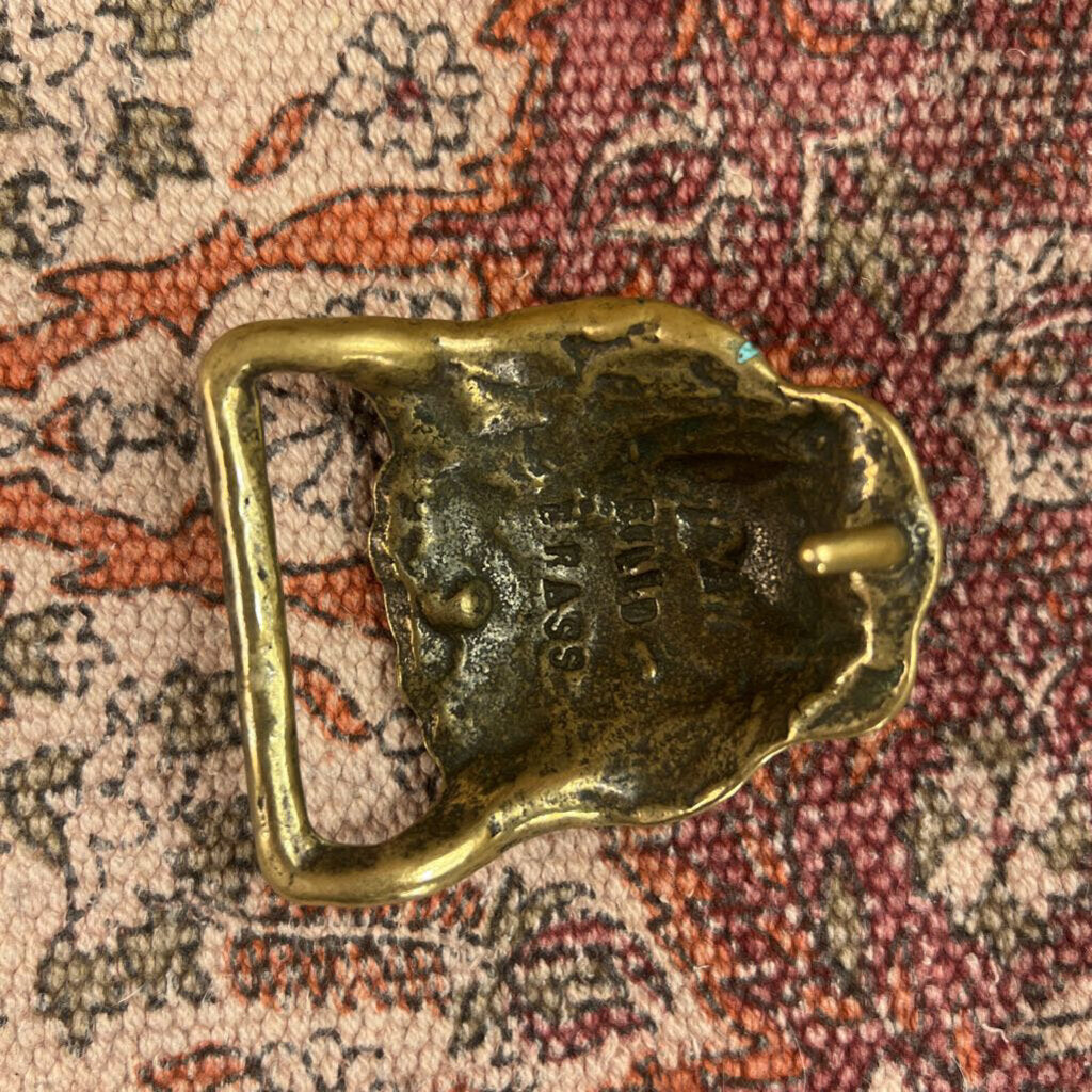 Vintage Brass Seashell Belt buckle