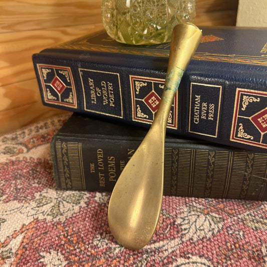 Vintage Brass Shoehorn