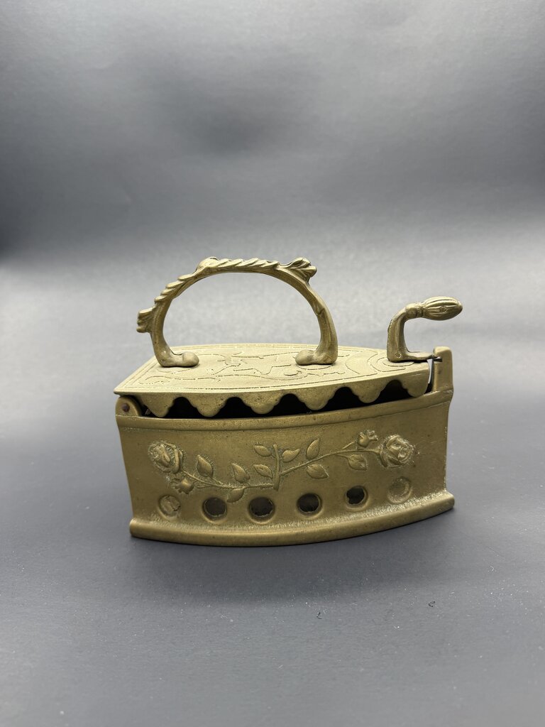 Vintage Brass Coal Iron