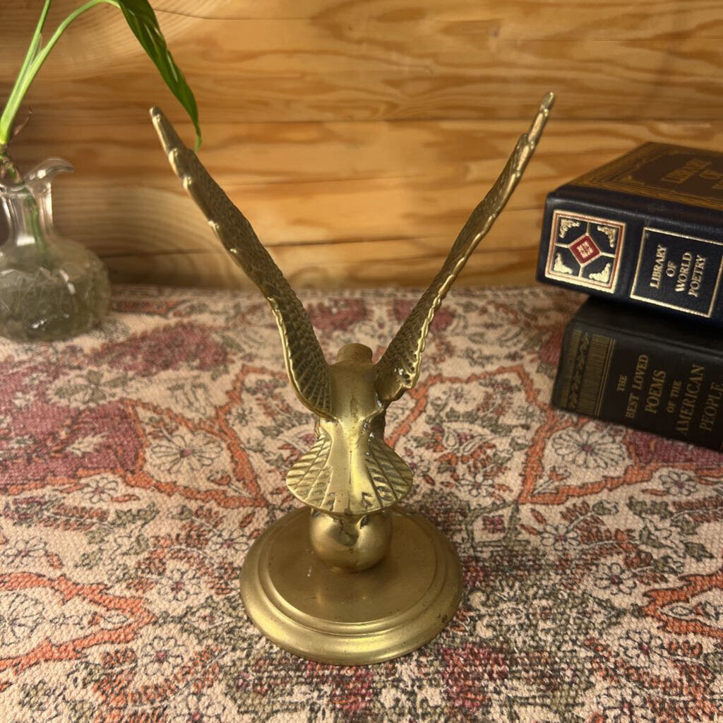 Vintage Brass Eagle Statue