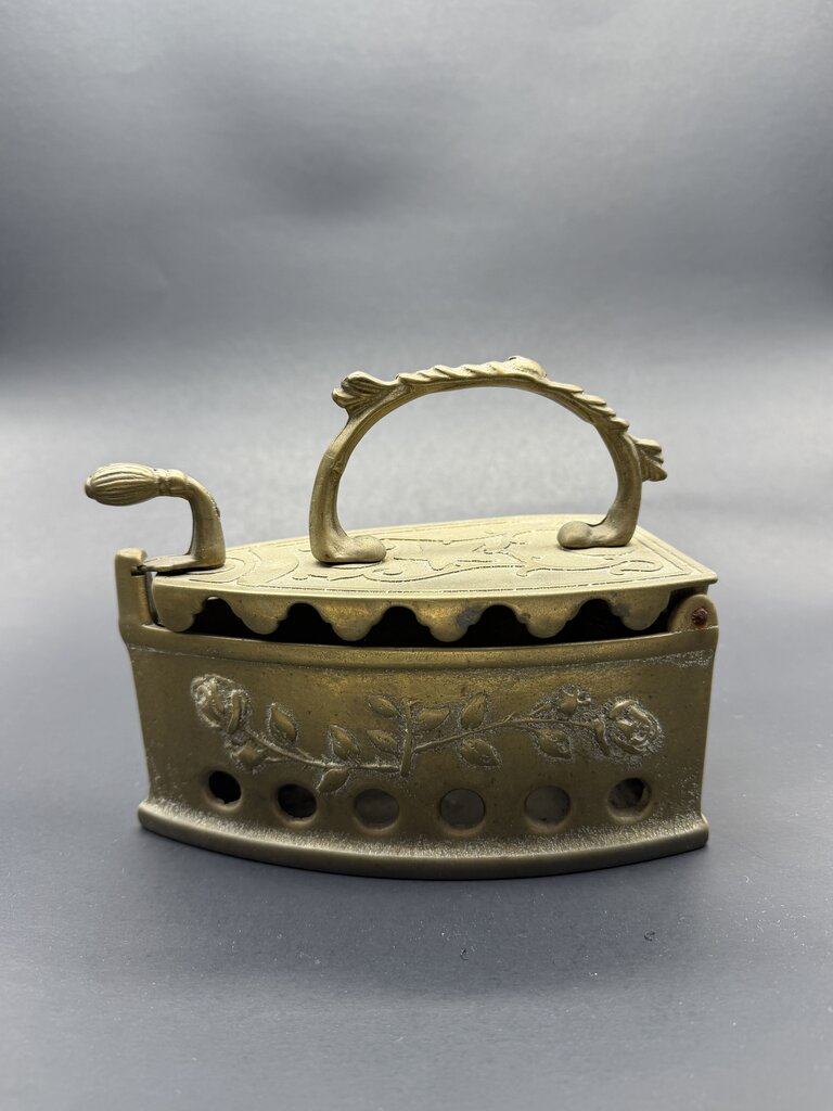 Vintage Brass Coal Iron