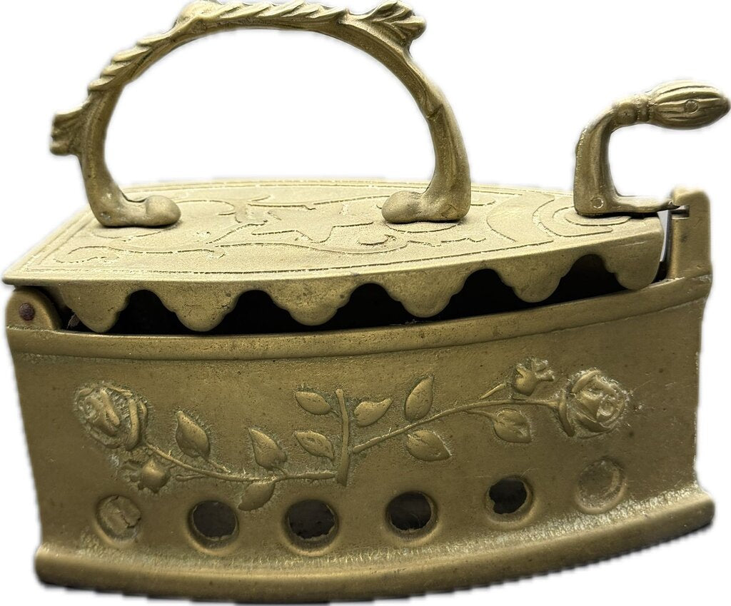 Vintage Brass Coal Iron
