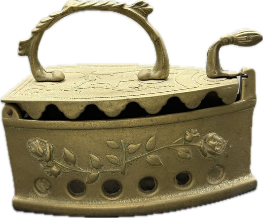 Vintage Brass Coal Iron